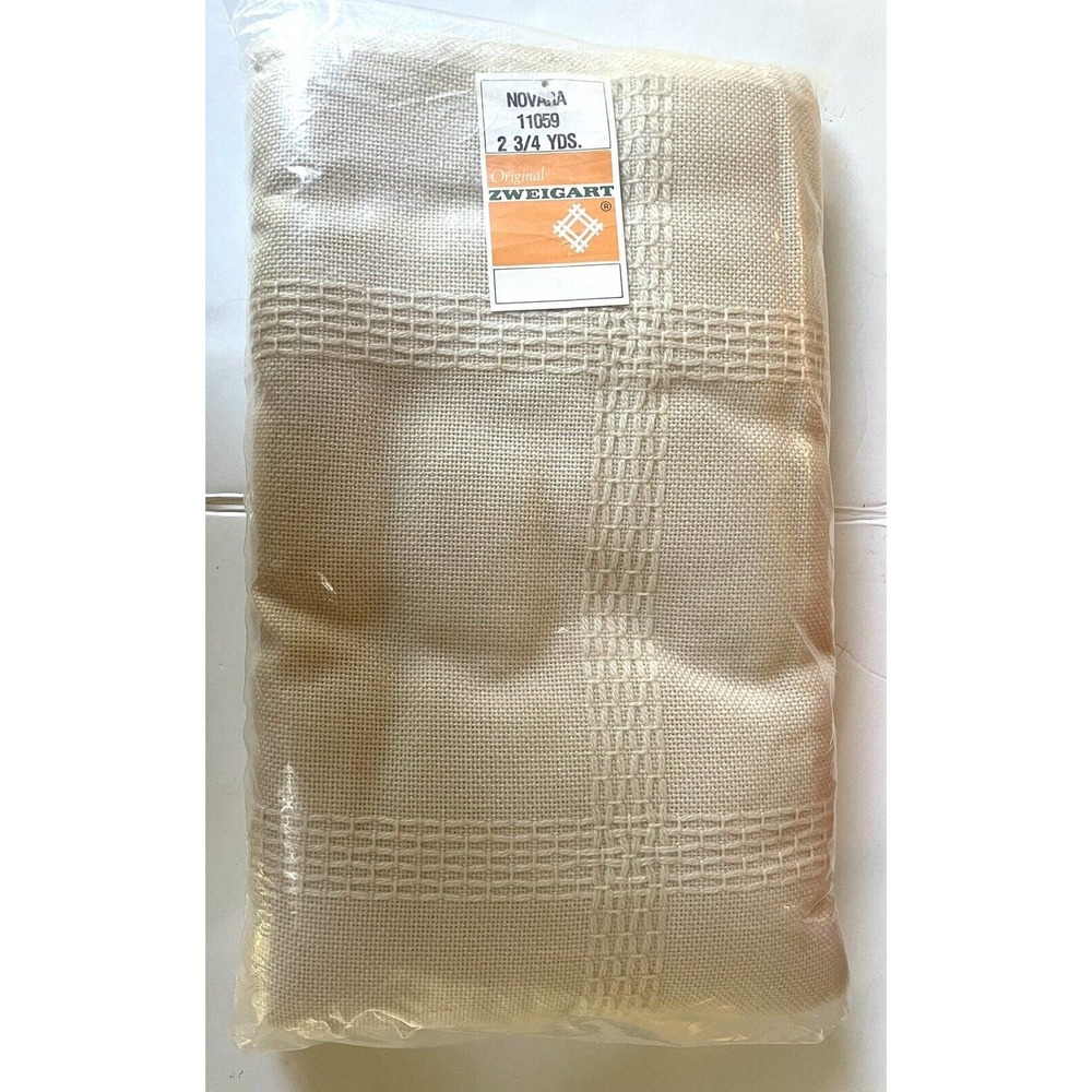 Zweigart Novara Afghan 14 count 2 3/4 Yards Taupe 11059